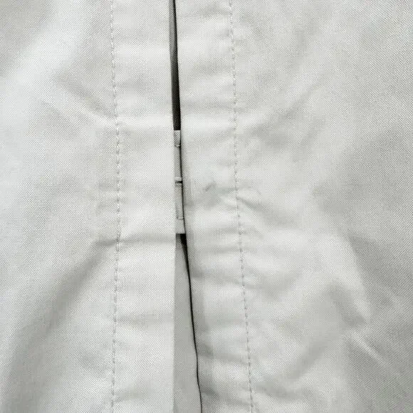 Burberry Trench Chelsea Kensington Short Belt Jacket Coat Grey Rain White 14R LW - Picture 8 of 16